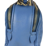 Miu Miu Blue Leather Chain Camera 2Way Shoulder Bag