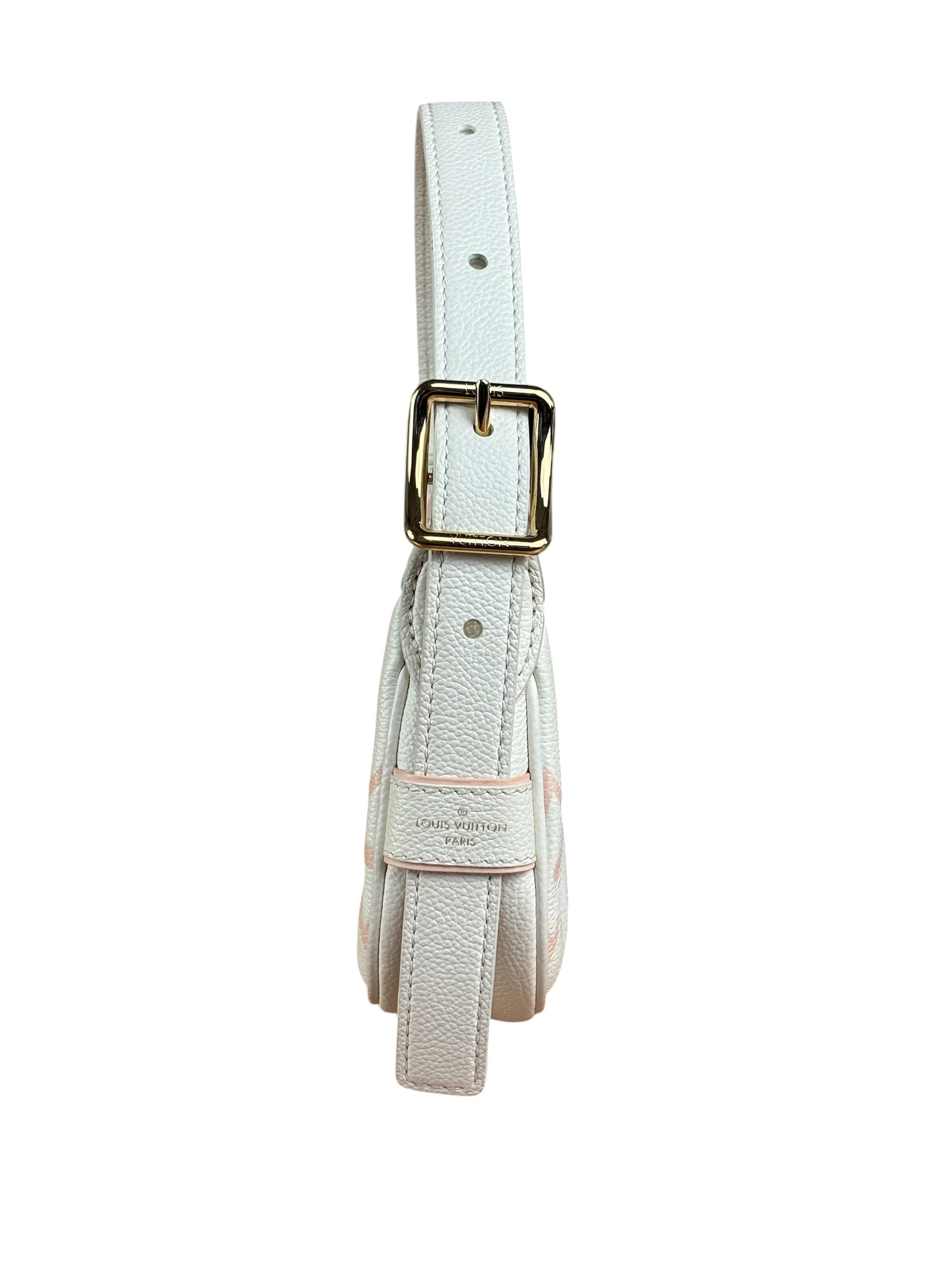 Louis Vuitton White Leather Monogram Moon Empreinte Pochette