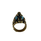 Gucci Crystal Lion Head Ring