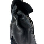 Saint Laurent Vintage Black Leather Top Handle Bag