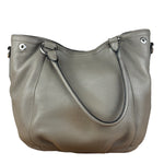 Prada Grey Vitello Daino Leather 2Way Handbag