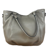 Prada Grey Vitello Daino Leather 2Way Handbag