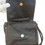 Prada Vintage Black Satin Mini Shoulder Bag