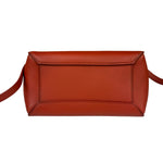 Celine Auburn Orange Leather Mini Belt Top Handle Bag