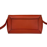 Celine Auburn Orange Leather Mini Belt Top Handle Bag