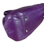 Coach Vintage Purple Leather Hobo Shoulder Bag