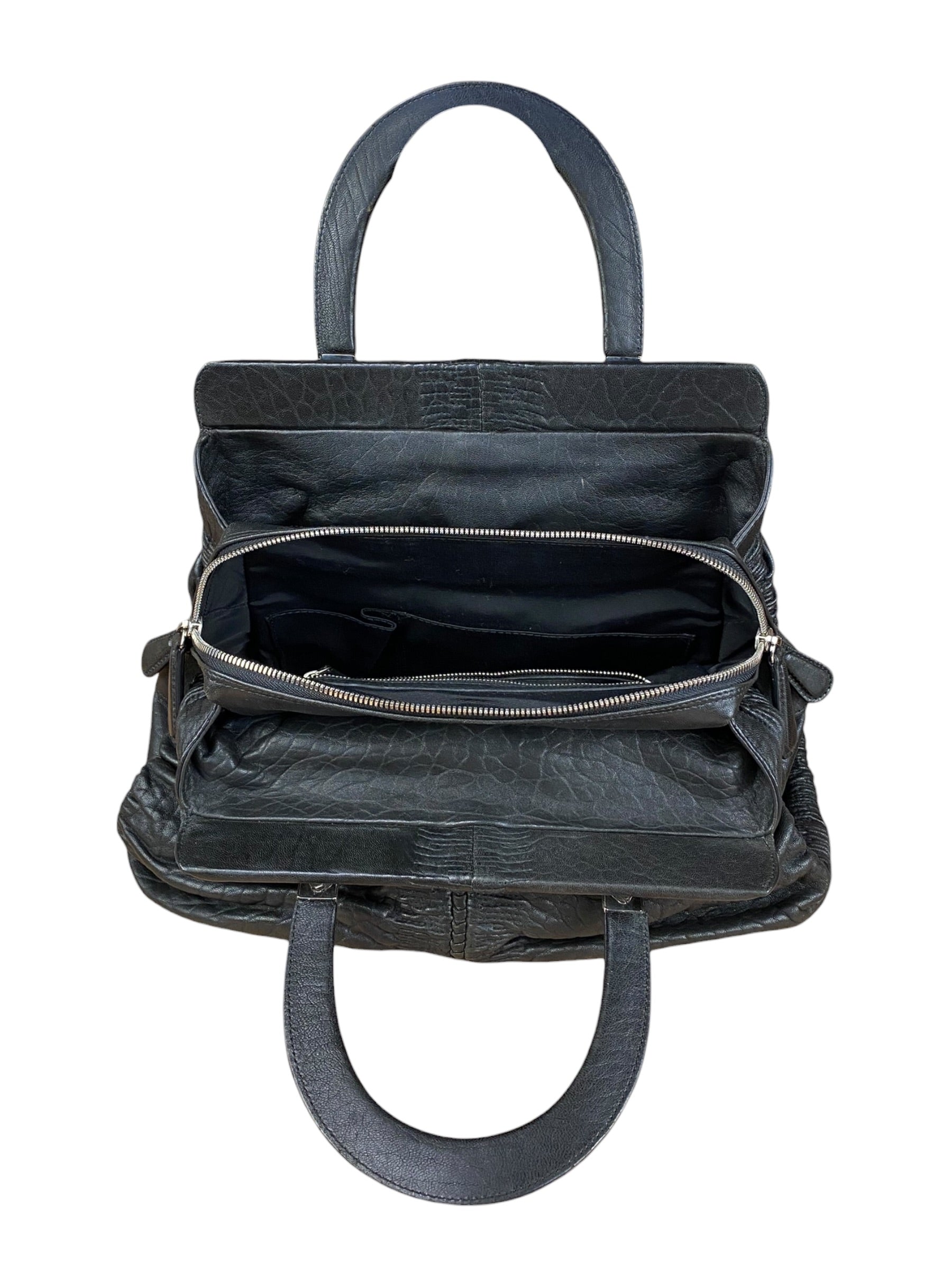 Christian Dior Karenina Leather Handbag Black