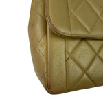Chanel Vintage Beige Clair Quilted Leather Classic Flap Bag 2004