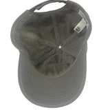 Telfar Grey Leather Logo Embossed Hat