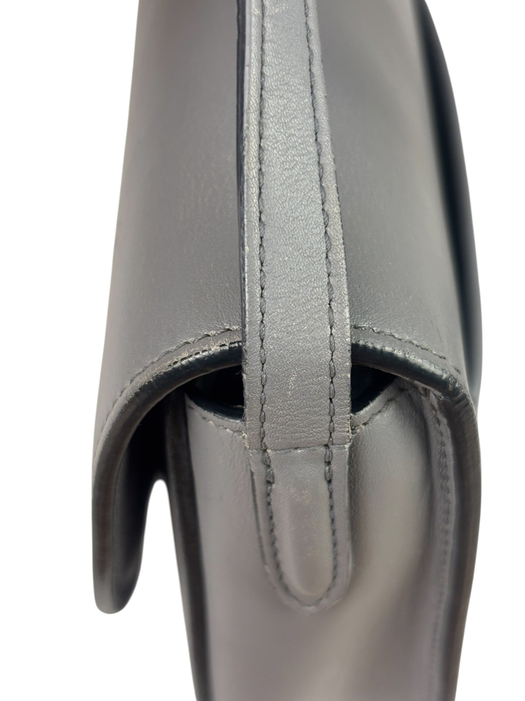 Celine Grey Leather Trotteur Small Crossbody Bag