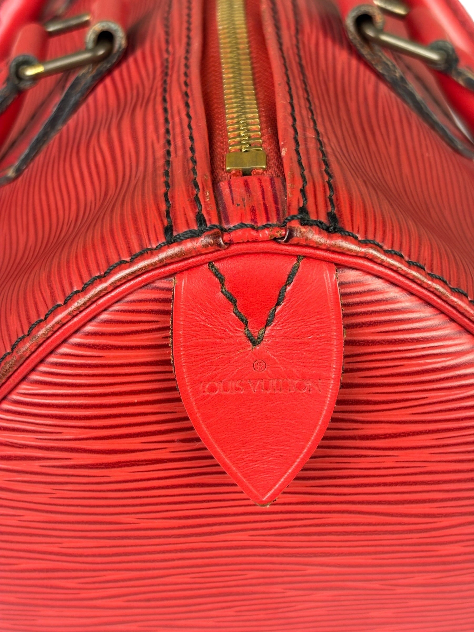 Louis Vuitton Red Epi Leather Speedy 25
