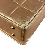 Chanel Gold Calfskin Chocolate Bar Shoulder Bag 2002