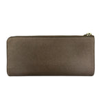 Vivienne Westwood Brown Leather Orb Zip Long Wallet