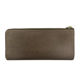 Vivienne Westwood Brown Leather Orb Zip Long Wallet