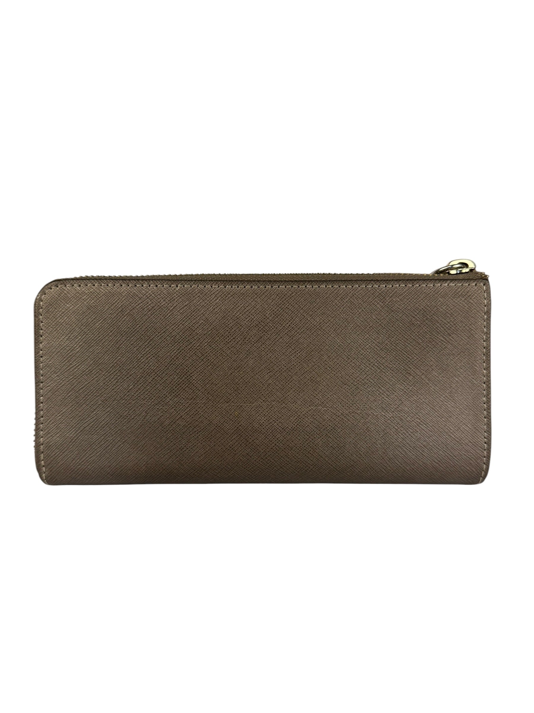 Vivienne Westwood Brown Leather Orb Zip Long Wallet