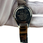 Gucci 6700 L Silver Round Dial Belt Buckle