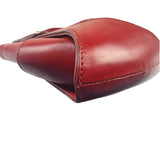 Fendi Red Leather Trim Zucca Compliation Shoulder Bag