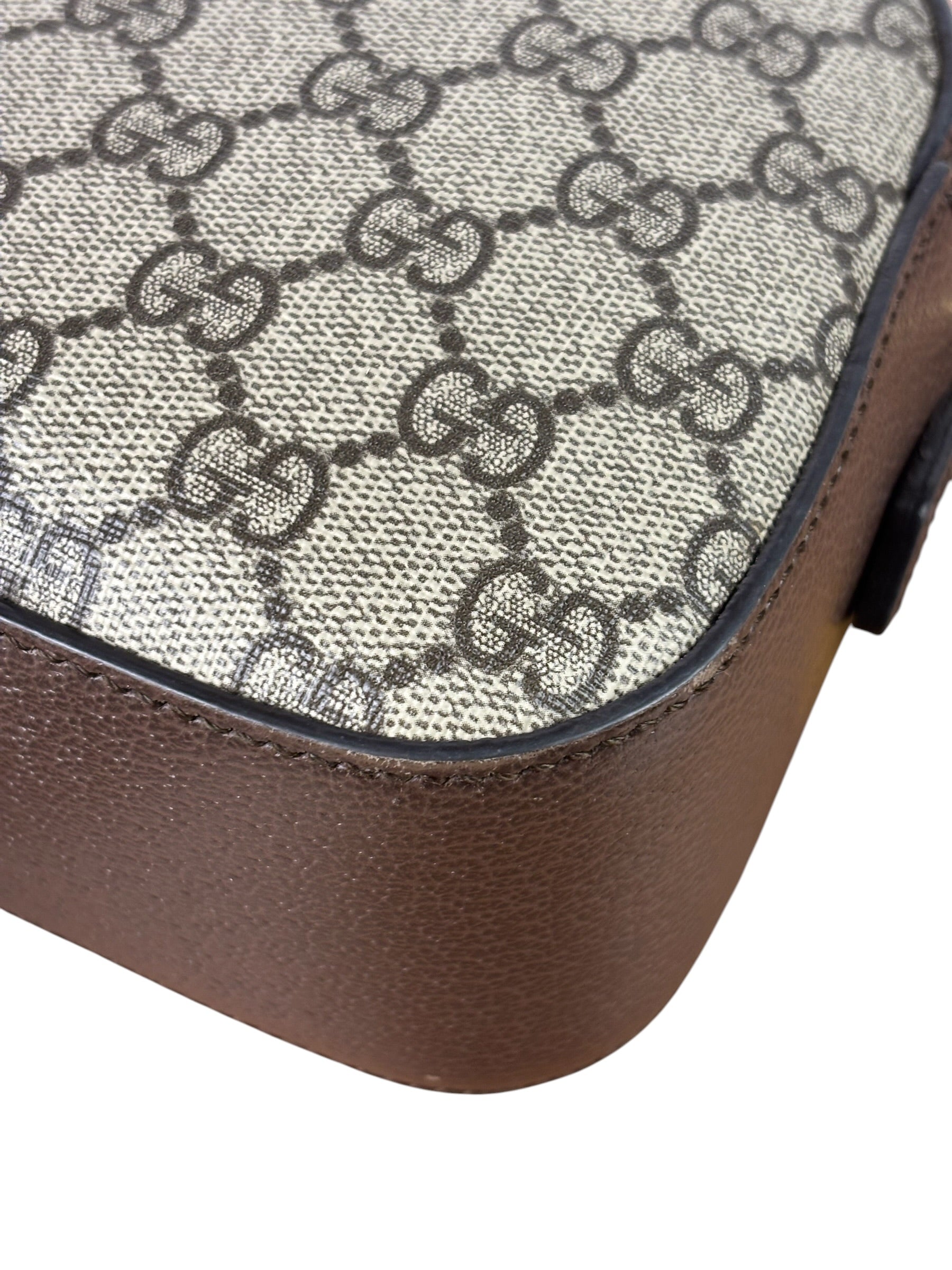 Gucci Vintage Brown GG Neo Crossbody Bag