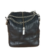 Chanel Black Caviar Chocolate Bar Shoulder Bag