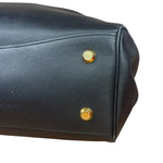 Balenciaga Large Rodeo Leather 2Way Handbag Black