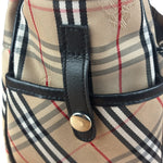 Burberry Vintage Blue Label Nova Check Multi-Pocket Nylon Tote Bag