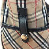Burberry Vintage Blue Label Nova Check Multi-Pocket Nylon Tote Bag