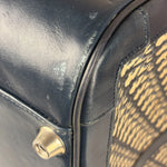Christian Dior Vintage Navy Oblique Travel Bag