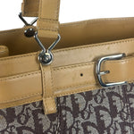 Christian Dior Cloth/Leather Trim Trotter Top Handle Tote