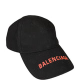 Balenciaga Black Neon Pink Logo Cap