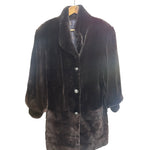 Vintage Brown Chinchilla Fur Long Coat