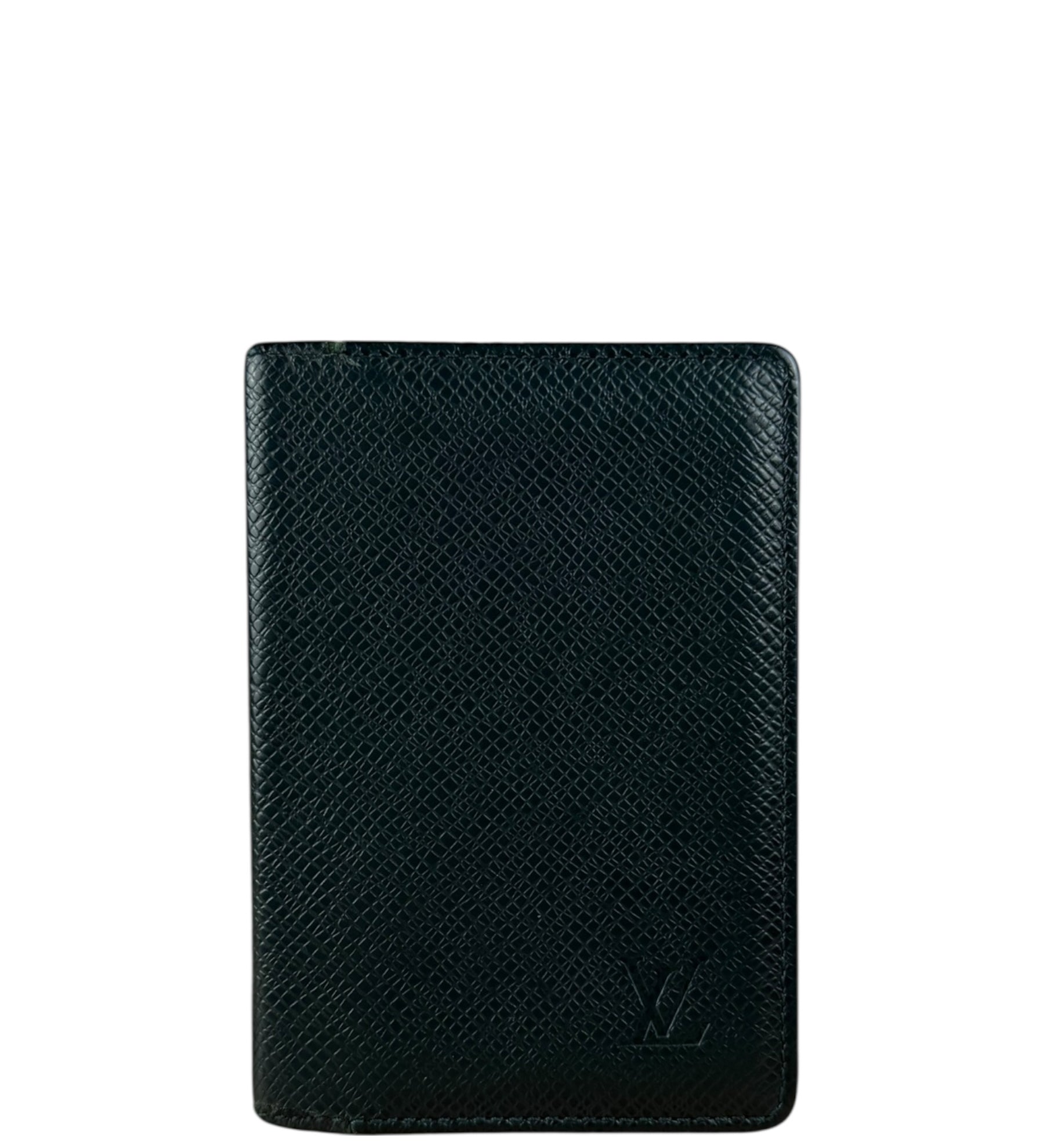 Louis Vuitton Vintage Green Taiga Cardholder