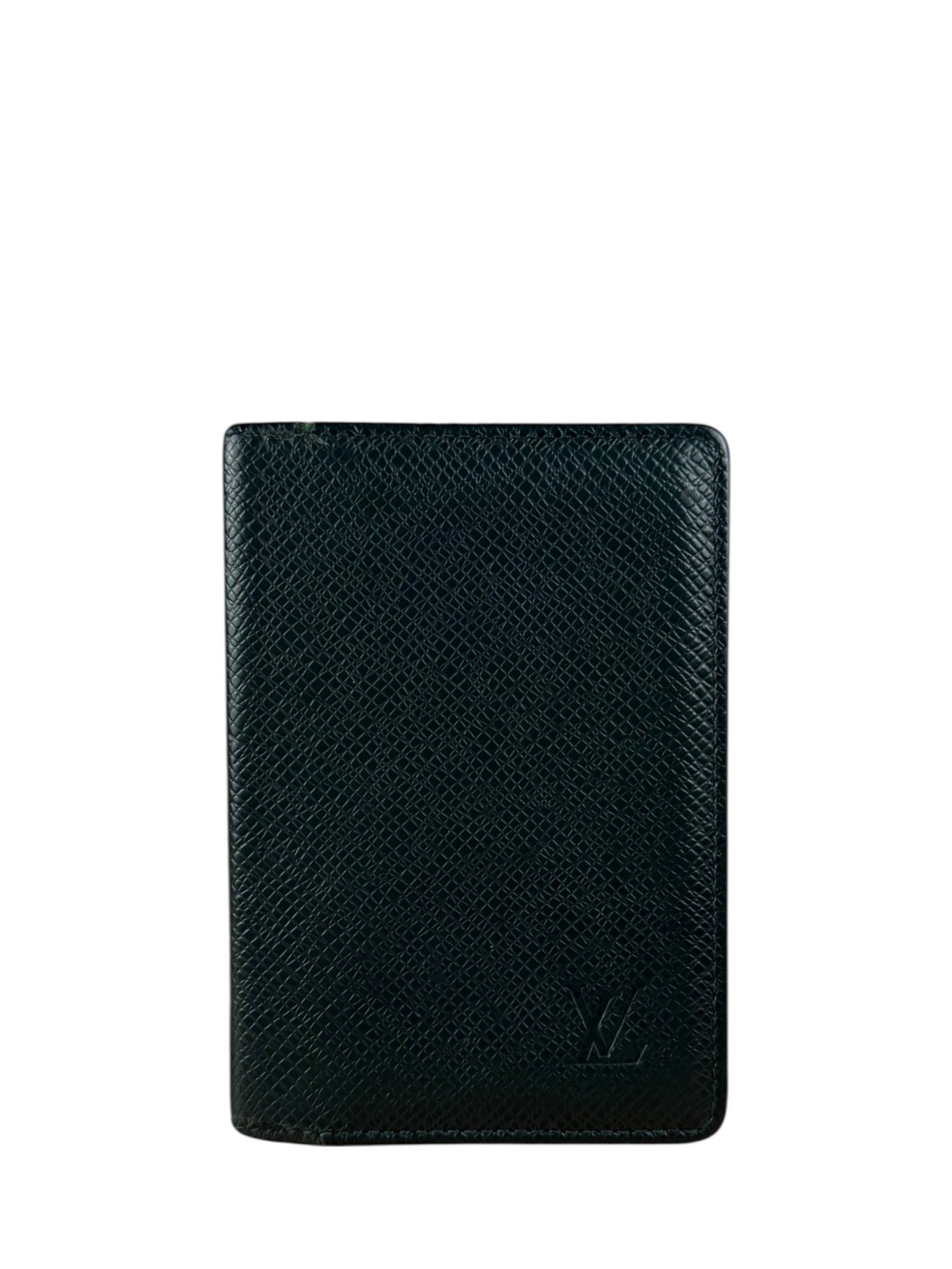 Louis Vuitton Vintage Green Taiga Cardholder