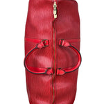 Louis Vuitton Red Epi Keepall Duffel Hand Bag
