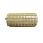 Chanel Beige Leather Trim Mini Puzzle Block Handbag