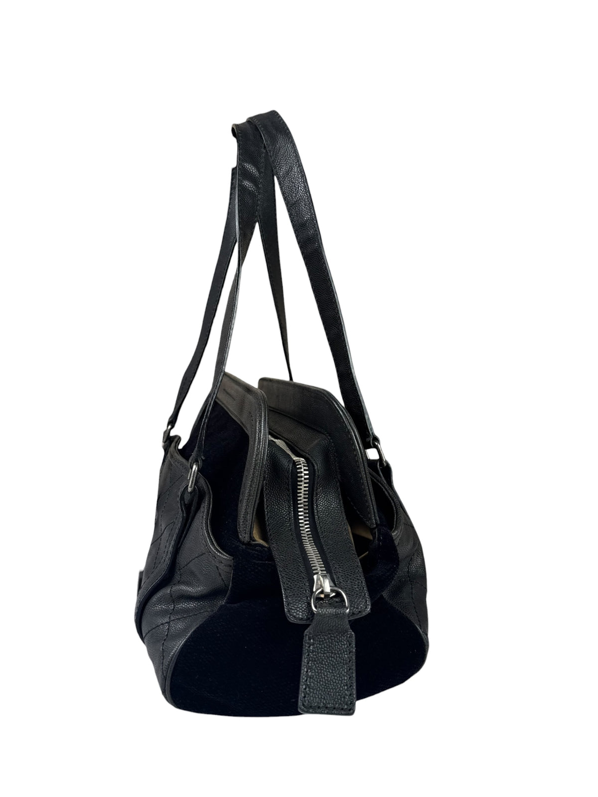 Chanel Black Quilted Leather Reissue 2.55 Bowling Bag 2006