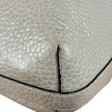 Brunello Cucinelli Ivory Grained Leather Tote Bag