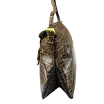 Fendi Brown PVC Zucca Baguette