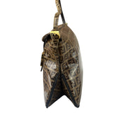 Fendi Brown PVC Zucca Baguette