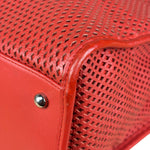 Chanel Red Perforated Leather Up in the Air 2Way Tote 2014