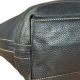 Prada Vintage Black Pebbled Leather Hobo Bag