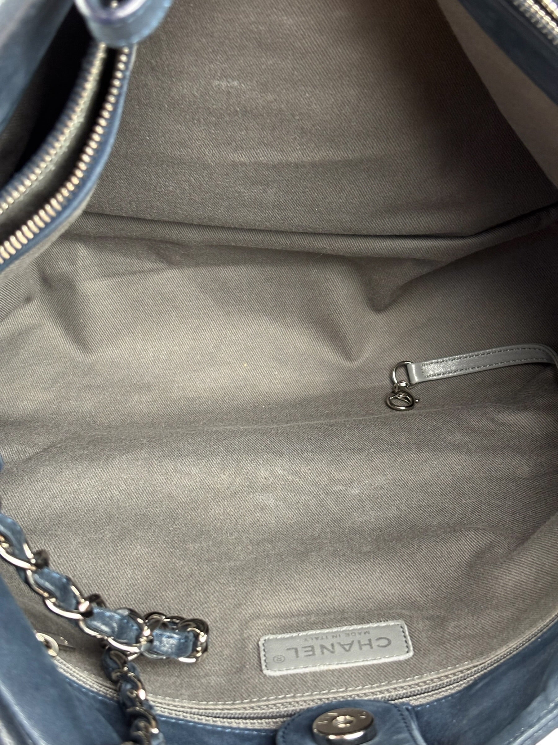 Chanel Navy Iridescent Sea Hit Tote 2012