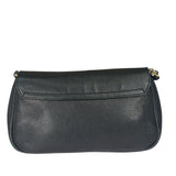 Gucci Black Pebbled Leather Soho Chain Flap Crossbody Bag