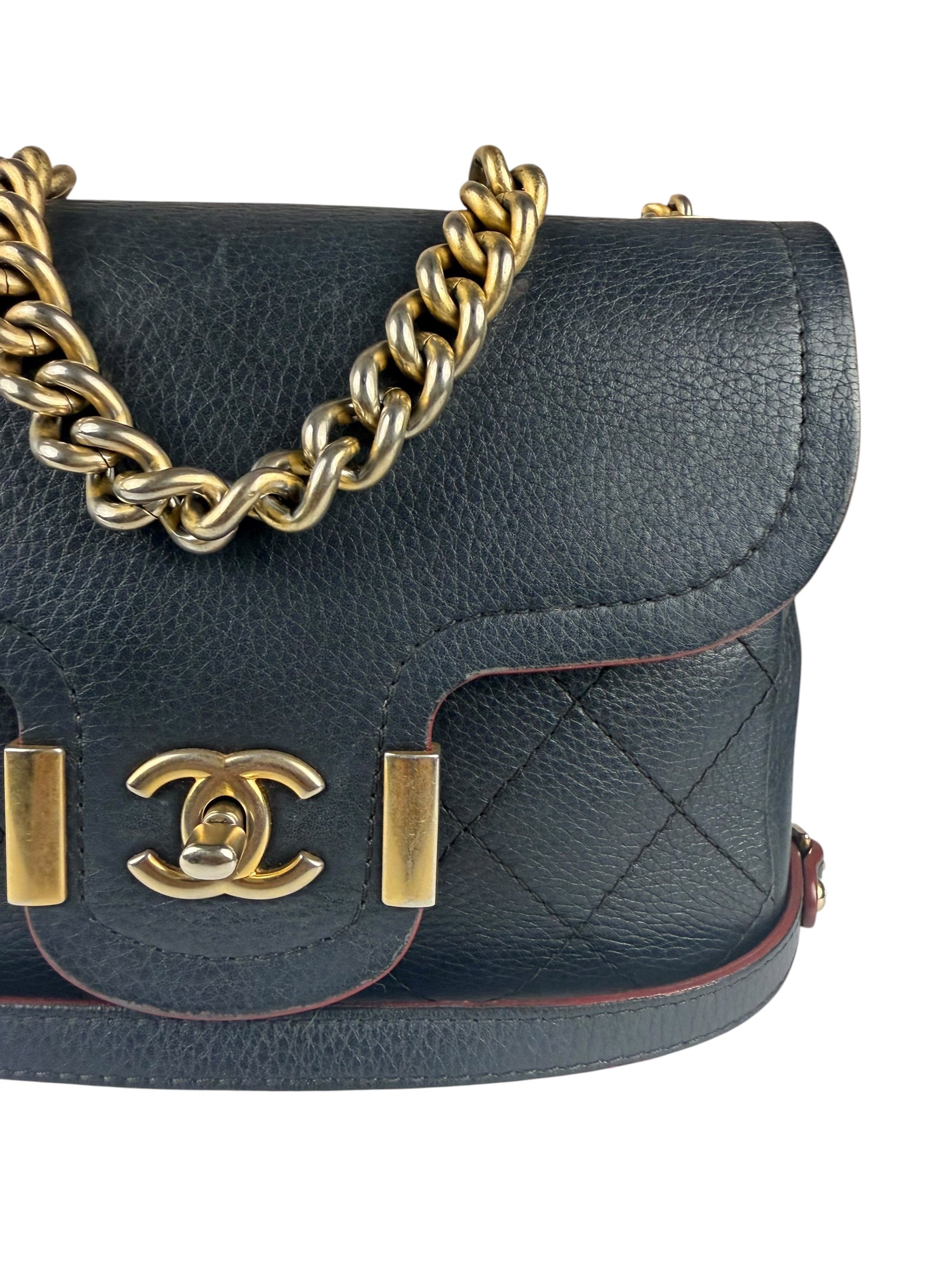 Chanel Black Quilted Archi Chic Flap Bag 2017