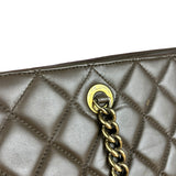 Chanel CC Brown Quilted Leather Perfect Edge Tote 2012