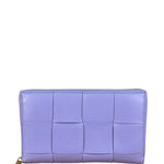 Bottega Veneta Purple Long Zip-Around Wallet