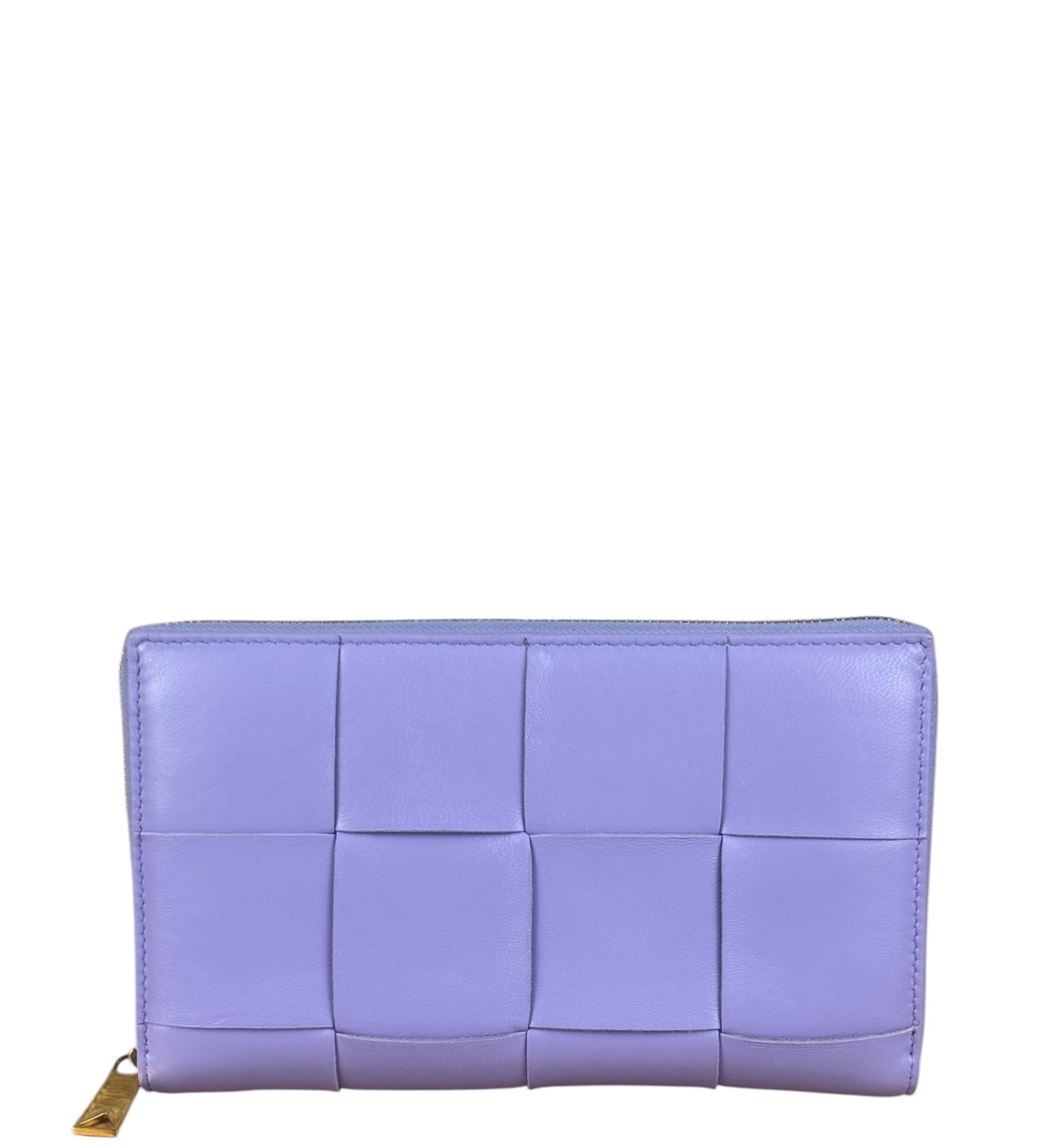 Bottega Veneta Purple Long Zip-Around Wallet