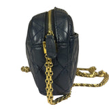 Chanel Navy Quilted Lambskin Small Camera Bag 2019