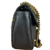 Gucci Black Pearly GG Marmont Flap Bag