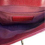 Chanel Burgundy Chevron-Quilted Leather Flap Crossbody 2018