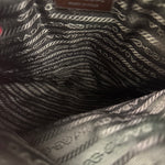 Prada Vintage Red Woven Tweed Zip Tote